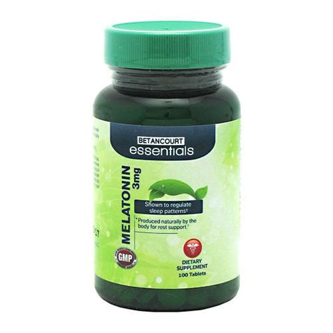 Betancourt Nutrition Betancourt Essentials Melatonin - 100 Tablets - 857487004492