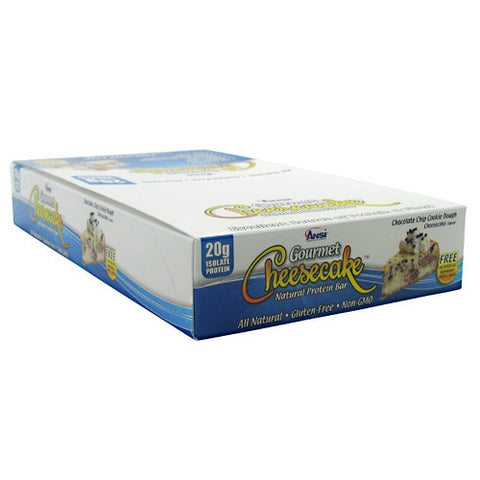 Advance Nutrient Science Gourmet Cheesecake Protein Bar - Chocolate Chip Cookie Dough Cheesecake - 12 Bars - 689570406926