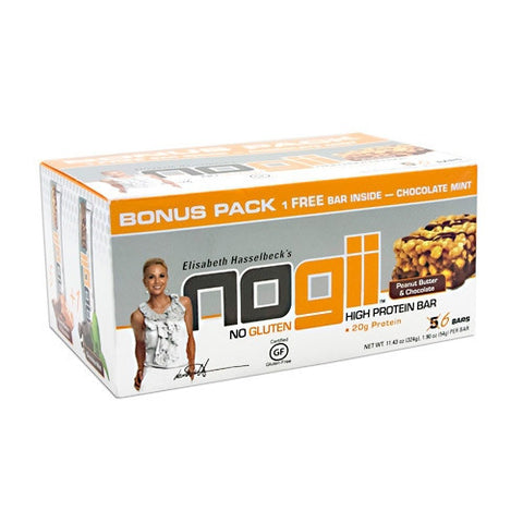 NoGii NoGii High Protein Bonus Pack - Peanut Butter & Chocolate + Chocolate Mint - 6 Bars - 810756020173