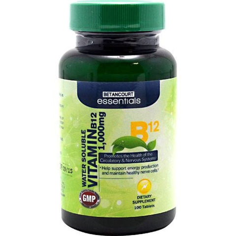 Betancourt Nutrition Betancourt Essentials Vitamin B12 - 100 Tablets - 857487003839