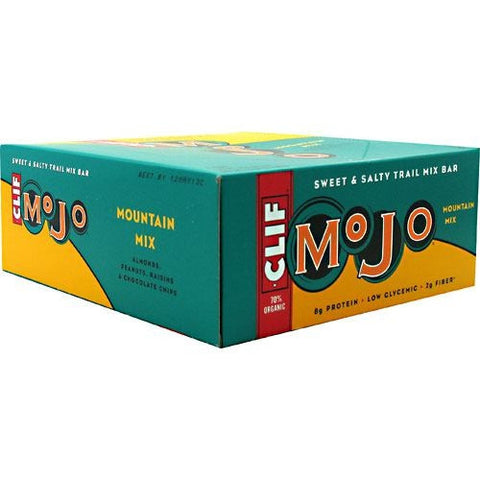 Clif Mojo Sweet & Salty Trail Mix Bar - Mountain Mix - 12 Bars - 722252125606