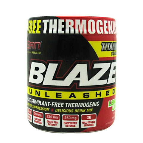 SAN Blaze Unleashed - Lemon Lime - 30 Servings - 672898170020
