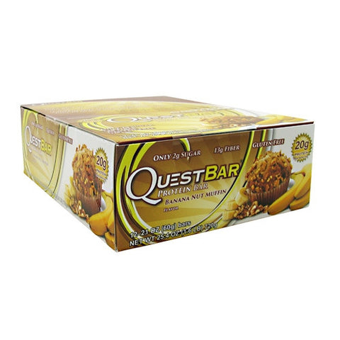 Quest Nutrition Quest Natural Protein Bar - Banana Nut Muffin - 12 Bars - 888849000746