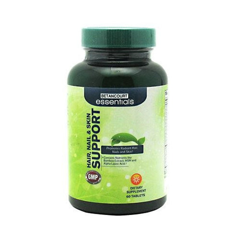 Betancourt Nutrition Betancourt Essentials Hair, Nail & Skin Support - 60 Tablets - 857487004416