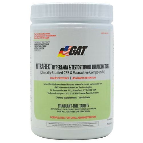 GAT Nitraflex Tablets - 180 Tablets - 859613648815