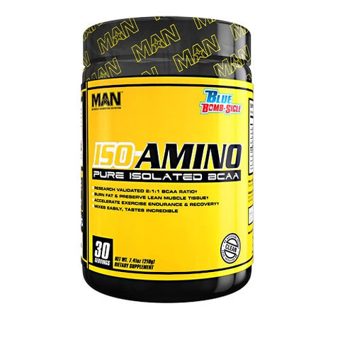 MAN Sports Iso-Amino - Blue Bomb-Sicle - 30 Servings - 898684554540