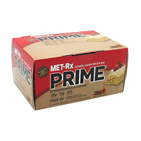 MET-Rx Prime - Strawberry & Cream - 6 Bars - 786560547642