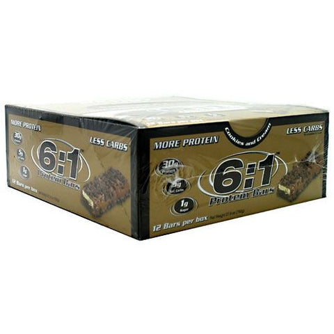 2:1 6:1 Protein Bar - Cookies and Cream - 12 Bars - 091037079039
