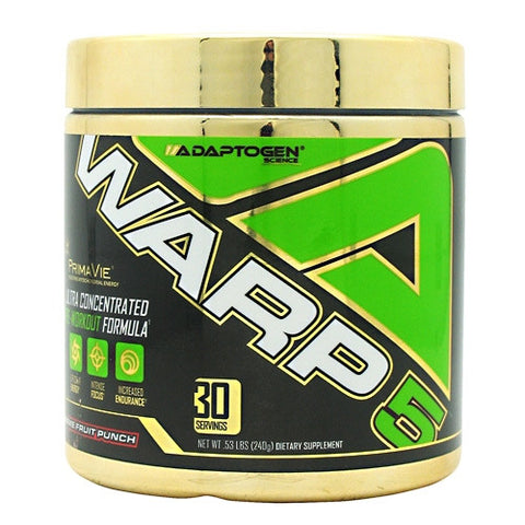 Adaptogen Science Warp-5 - Xtreme Fruit Punch - 30 Servings - 612524152075