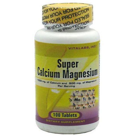 Vitalabs Super Calcium Magnesium - 100 Tablets - 092617018417