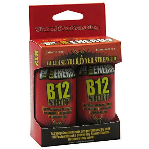 1st Step for Energy B12 Shot - Cherry Charge - 2 Bottles - 673131100194