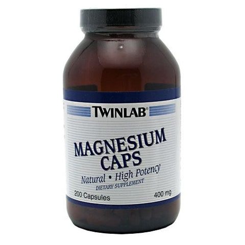 TwinLab Magnesium Caps - 200 Capsules - 027434010238