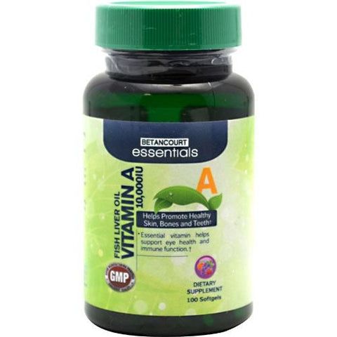 Betancourt Nutrition Betancourt Essentials Vitamin A - 100 Softgels - 857487003921