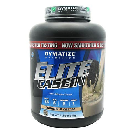 Dymatize Elite Casein - Cookies & Cream - 4 lb - 705016226146