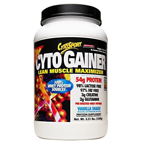 CytoSport CytoGainer - Vanilla Shake - 3.31 lb - 660726220504