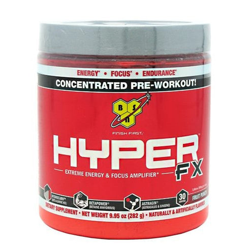 BSN Hyper FX - Fruit Punch - 30 Servings - 834266003501