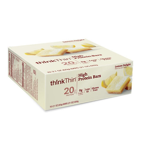 Think Products Think Thin High Protein Bar - Lemon Delight - 10 Bars - 753656712031