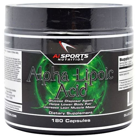 AI Sports Nutrition Alpha Lipoic Acid - 180 Capsules - 804879377412