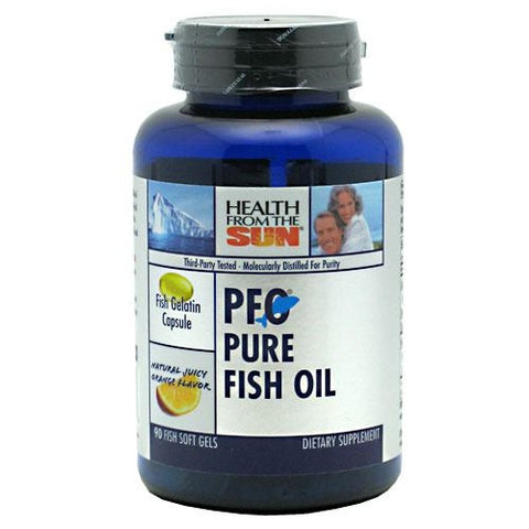 Health From The Sun PFO Pure Fish Oil - Natural Juicy Orange - 90 Softgels - 010043051716