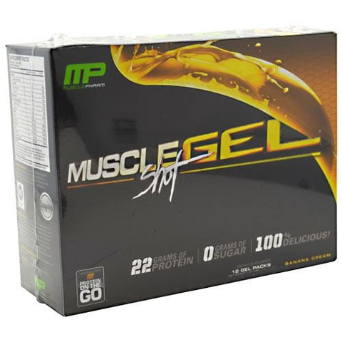 Muscle Pharm MuscleGel Shot - Banana Cream - 12 ea - 736211991713