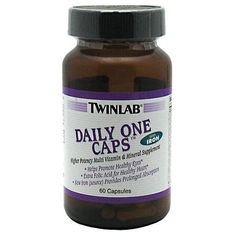 TwinLab Daily One Caps with Iron - 60 Capsules - 027434009041