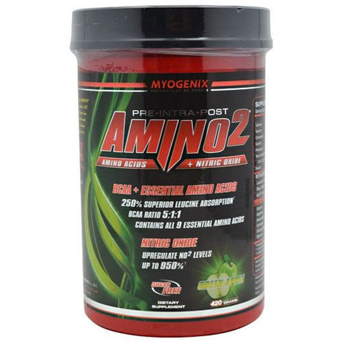 Myogenix Amino2 - Green Apple - 420 g - 680269339105