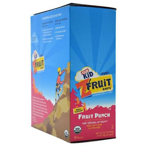 Clif Kid Organic ZFruit Rope - Fruit Punch - 18 ea - 722252380074