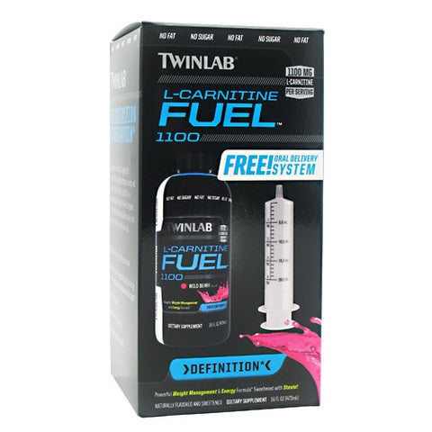 TwinLab L-Carnitine Fuel 1100 Promo Box - Wild Berry - 16 fl oz - 027434041508