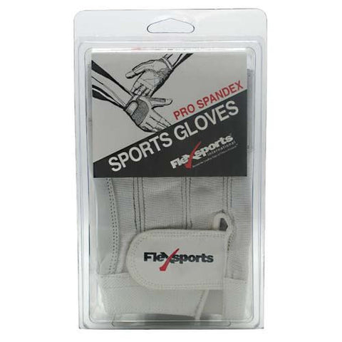 Flexsports International Pro Spandex Sports Gloves White - Medium -   - 718774345141