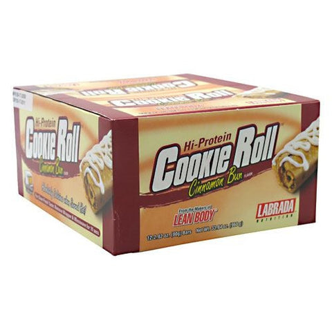 Labrada Nutrition Hi-Protein Cookie Roll - Cinnamon Bun - 12 ea - 710779119017
