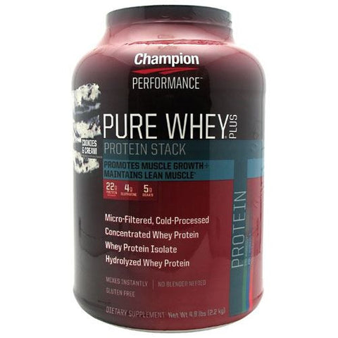 Champion Nutrition Pure Whey Plus - Cookies & Cream - 4.8 lb - 027692114402