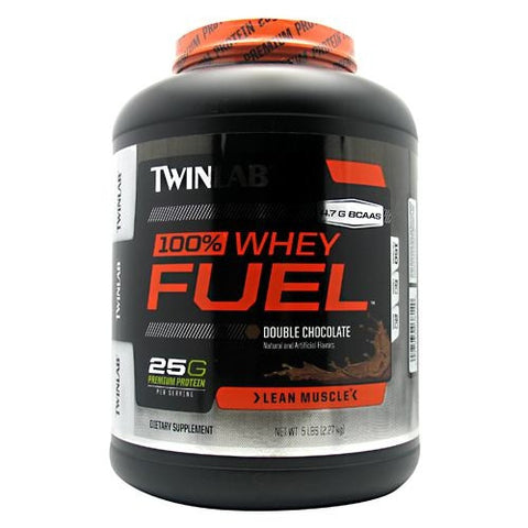 TwinLab 100% Whey Fuel - Double Chocolate - 5 lb - 027434038140