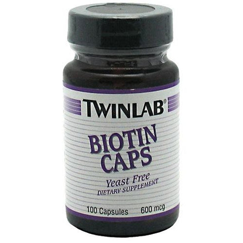 TwinLab Biotin Caps - 100 Capsules - 027434006163