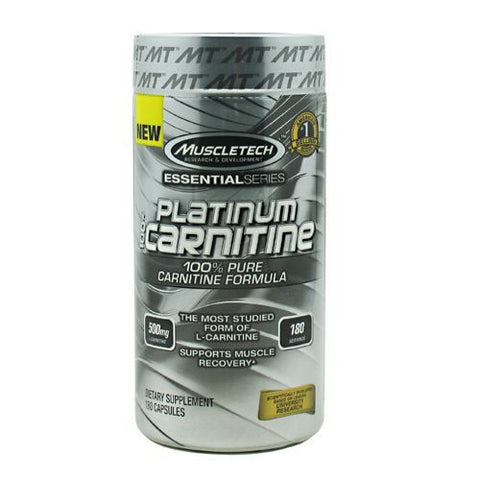 MuscleTech Essential Series 100% Platinum Carnitine - 180 Capsules - 631656604740