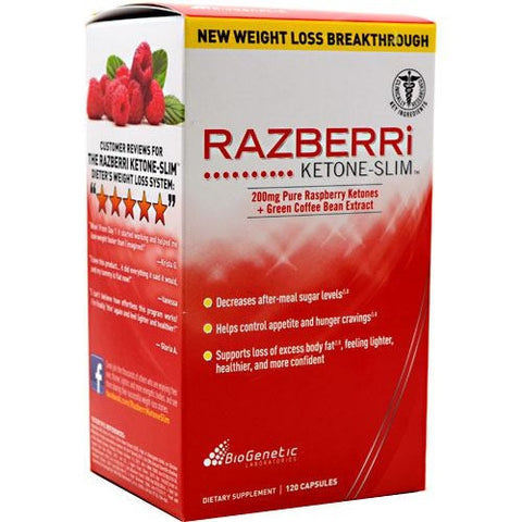 BioGenetic Laboratories Razberri Ketone-Slim - 120 Capsules - 883488002595