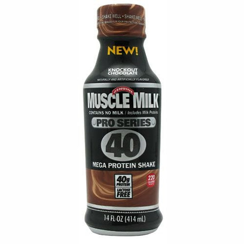 CytoSport Pro Series Muscle Milk Pro Series 40 - Knockout Chocolate - 12 Bottles - 876063002905