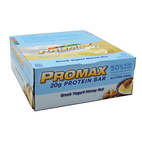 Promax Protein Bar - Greek Yogurt Honey Nut - 12 Bars - 743659121466