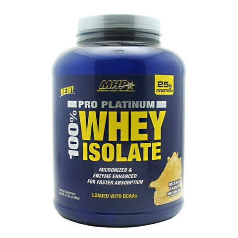 MHP 100% Platinum Whey-Iso - Delicious Chocolate Milkshake - 3.1 lb - 666222094175