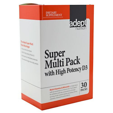 Adept Nutrition Super Multi Pack with High Potency D3 - 30 ea - 015522810150