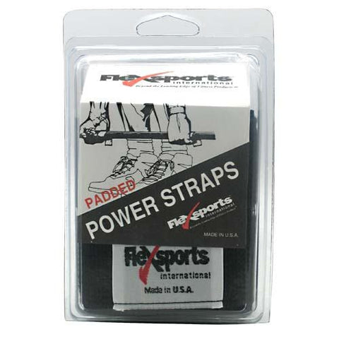 Flexsports International Padded Power Straps - Black -   - 718774332301