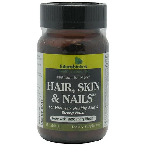 Futurebiotics Hair, Skin & Nails Men - 75 Tablets - 049479002115
