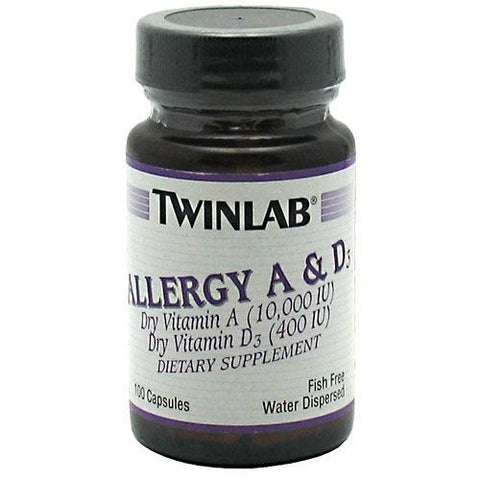 TwinLab Allergy A & D - 100 Capsules - 027434005012