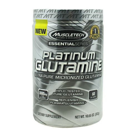 MuscleTech Essential Series 100% Platinum Glutamine - Unflavored - 60 ea - 631656705706