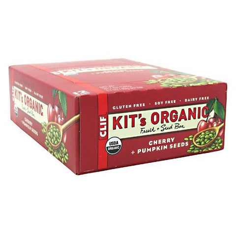 Clif Kits Organic Fruit + Seed Bar - Cherry + Pumpkin Seed - 12 Bars - 722252343222