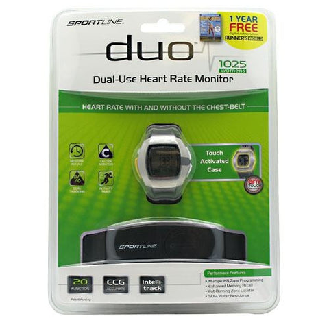 Sportline Duo 1025 Heart Rate Monitor Womens - 1 ea - 095121949628