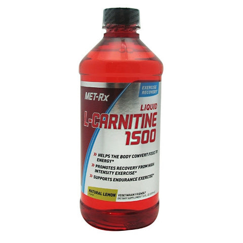 MET-Rx L-Carnitine 1500 - Natural Lemon - 16 fl oz - 786560159043