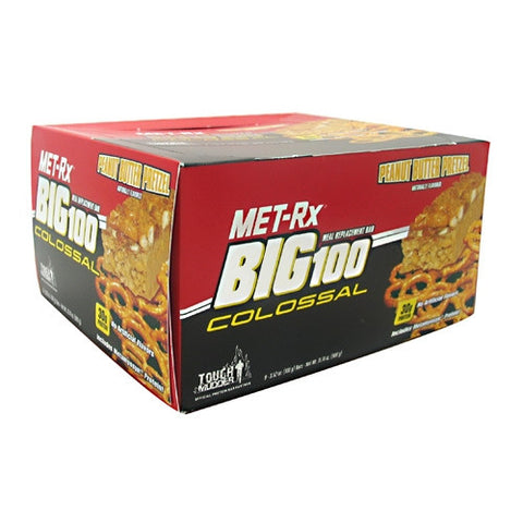 MET-Rx Big 100 Colossal - Peanut Butter Pretzel - 9 Bars - 786560557061