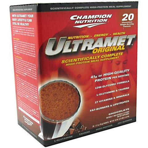 Champion Nutrition Ultramet Original - Chocolate - 20 Packets - 027692111302