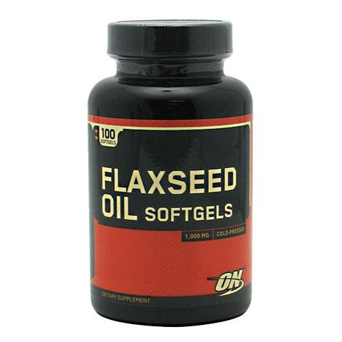 Optimum Nutrition Flaxseed Oil Softgels - 100 Softgels - 748927025897