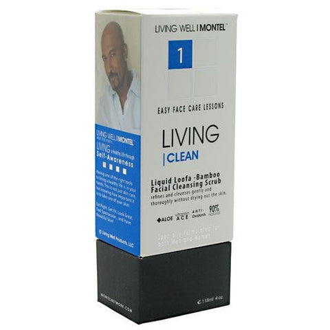 Cinsay Living Clean Liquid Loofa-Bamboo Facial Cleansing Scrub - 4 oz - 858868002137